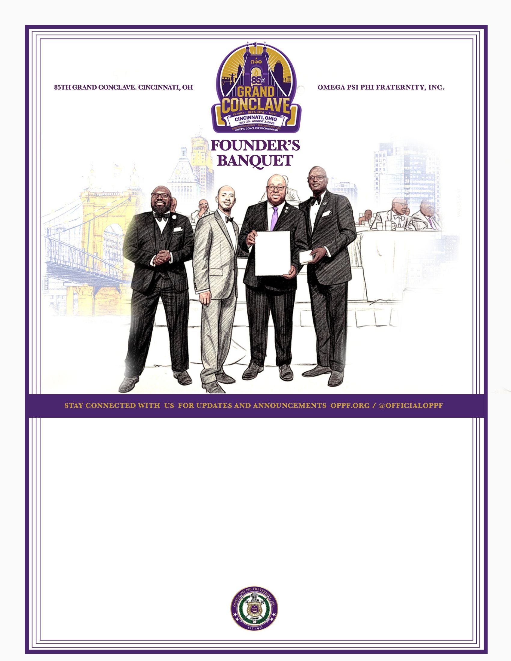 Founder's Banquet (Formal Black Tie Required)